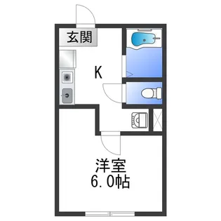 フレデリクスハウン2【201号室】の間取り