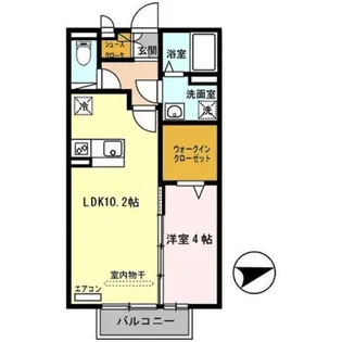 Floraみさき【2階】の間取り