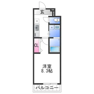 フジパレス和歌山駅東Ⅱ番館【3階】の間取り