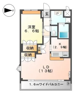 モア・フレーブ【2階】の間取り