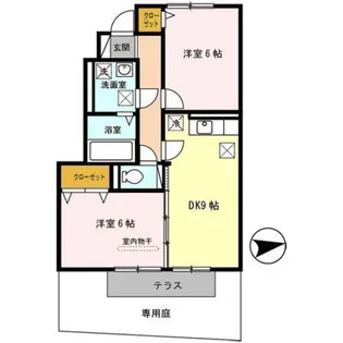 トゥインクルなごみ【1階】の間取り