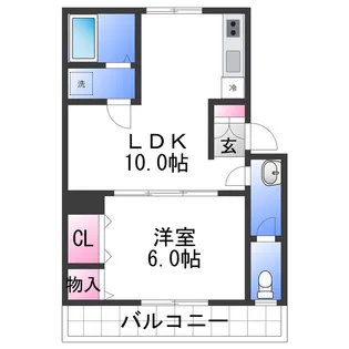 マンション有田【3階】の間取り