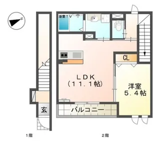 アジャートくろだ【2階】の間取り