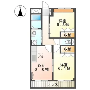 シャルマンコート【1階】の間取り
