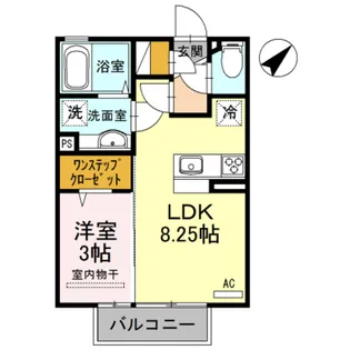 レジデンスフィーユB棟【2階】の間取り