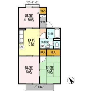 メゾン エル B棟【2階】の間取り