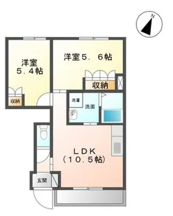 コンチェルト【105号室】の間取り