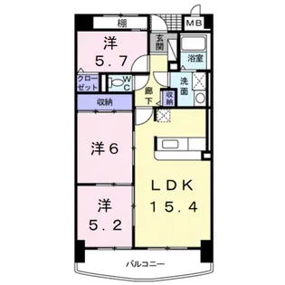 ポルトーネ【5階】の間取り