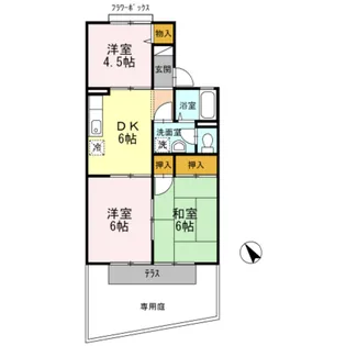 メゾン エル B棟【1階】の間取り