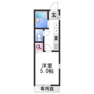 TJ杭ノ瀬ⅡB【1階】の間取り