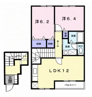 プラゼール・ラゴーアⅠ【2階】の間取り