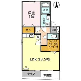 セジュールMY【1階】の間取り