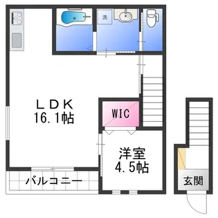 Solis北新【0206号室】の間取り
