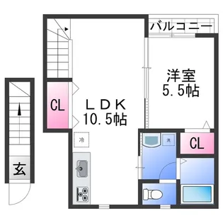 TJ井田【206号室】の間取り