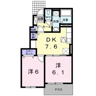 アヴニール西重根Ⅰ【1階】の間取り