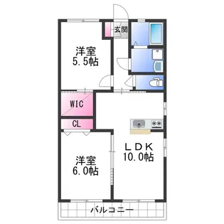 ローパスⅡ【0105号室】の間取り