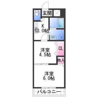 アスリートONE【2階】の間取り