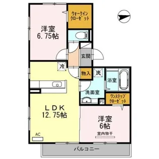 サンライズ加納【1階】の間取り