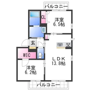 ベレオ小堀【3階】の間取り