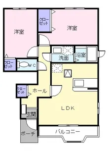 ヴィーダフェリスⅤ【0102号室】の間取り