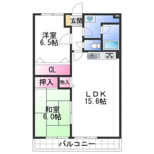 メゾンクシモト【2階】の間取り