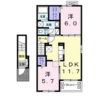 エトワール宮橋【2階】の間取り
