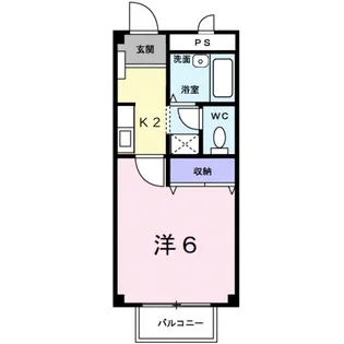 メゾンハッピーⅡ【2階】の間取り