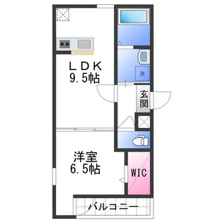 フジパレス和歌山元寺町Ⅱ番館【0203号室】の間取り