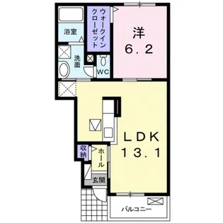 ボヌール岩橋 Ⅰ【1階】の間取り