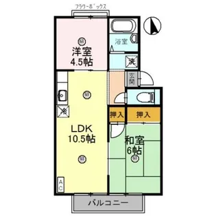 ハイツコイケⅡ【202号室】の間取り