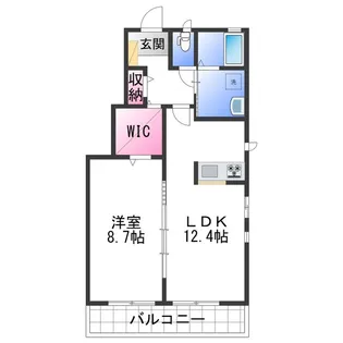 オールウェイズスマイルA棟【1階】の間取り
