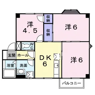 プラドール布施屋Ⅱ【2階】の間取り