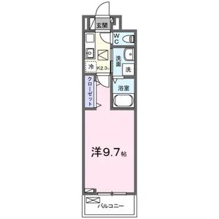 ヒカルサ和歌山鳴神Ⅱ【305号室】の間取り