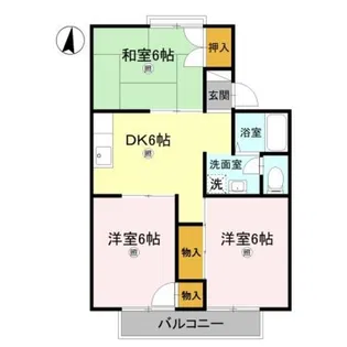 パレーシャル津秦【0205号室】の間取り