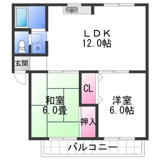 セジュール誠【2階】の間取り