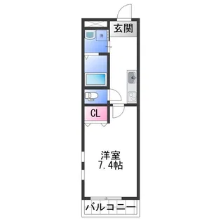 フジパレス紀伊中ノ島イースト【3階】の間取り