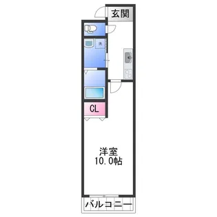 フジパレス紀伊中ノ島イースト【102号室】の間取り