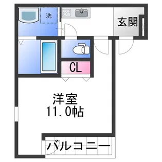 フジパレス紀伊中ノ島イースト【103号室】の間取り