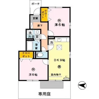 ヌーベル学園南館 B【101号室】の間取り