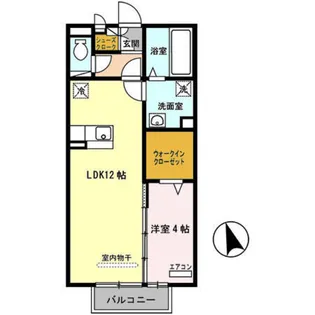 JOY WAVE YAMATO B棟【2階】の間取り