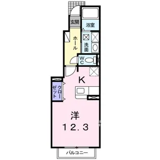 イリーデ西浜【1階】の間取り