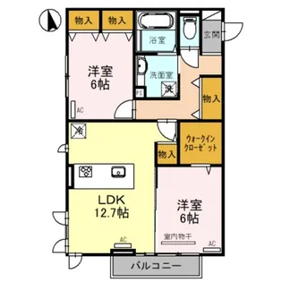 ブリエテラス【2階】の間取り