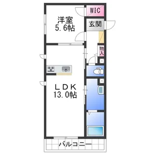 ベレオ金龍寺丁【2階】の間取り
