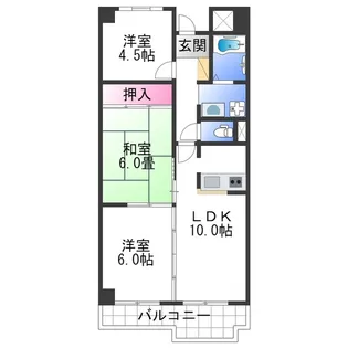 ヤマイチPLAZA サンシティ広瀬【4階】の間取り