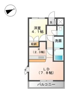 グランシャリオ【2階】の間取り