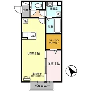 フィオーレ野崎Ⅱ【2階】の間取り