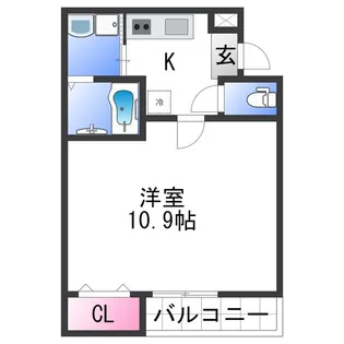 フジパレス和歌山黒田Ⅲ番館【2階】の間取り