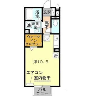 コンフィアンスA棟【1階】の間取り