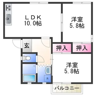 フレグランス延時【2階】の間取り