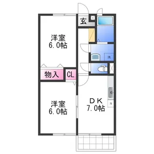 あすこっと【1階】の間取り